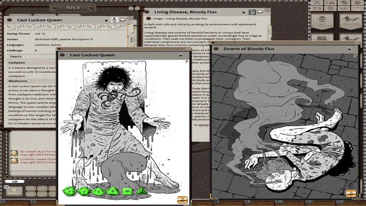 Fantasy Grounds - The Blight: Horror in the Sinks (5E) Screenshot 3