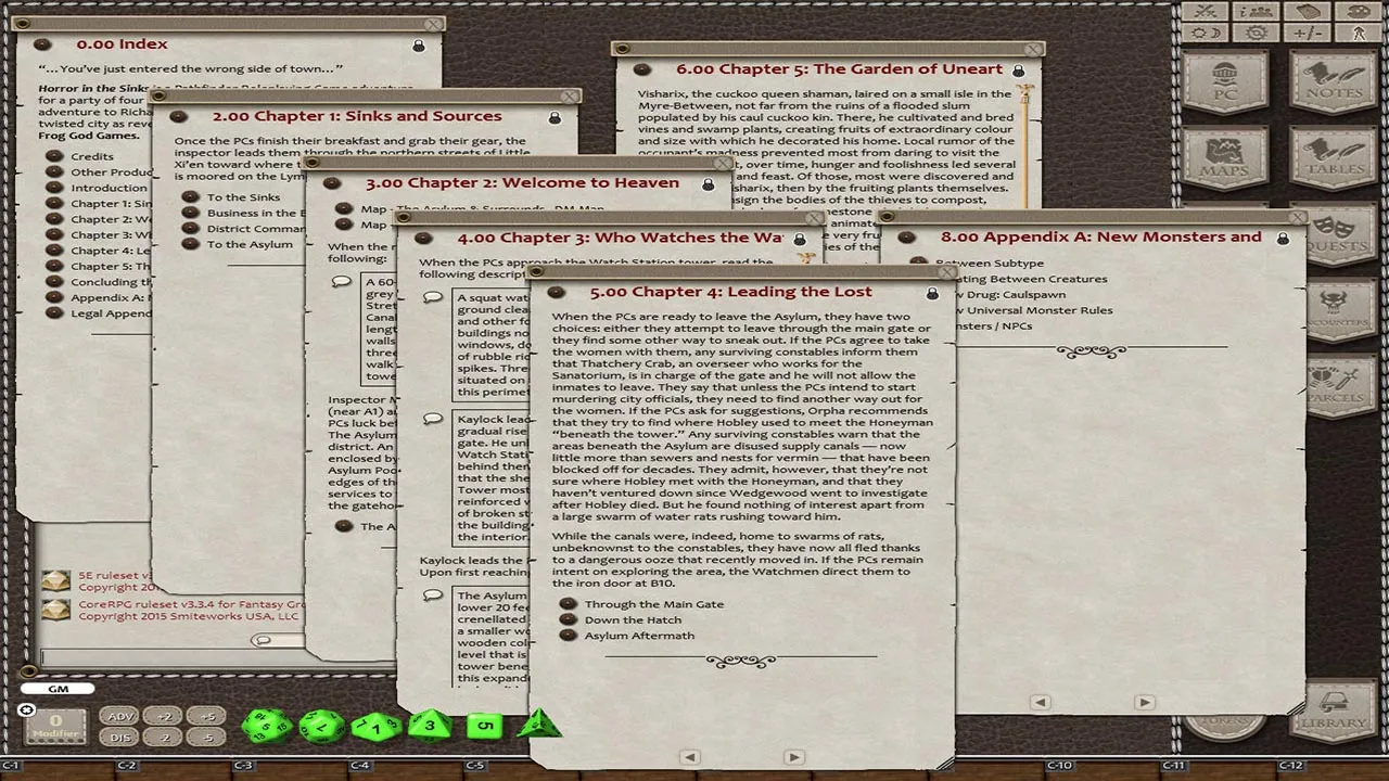 Fantasy Grounds - The Blight: Horror in the Sinks (5E) Screenshot 1