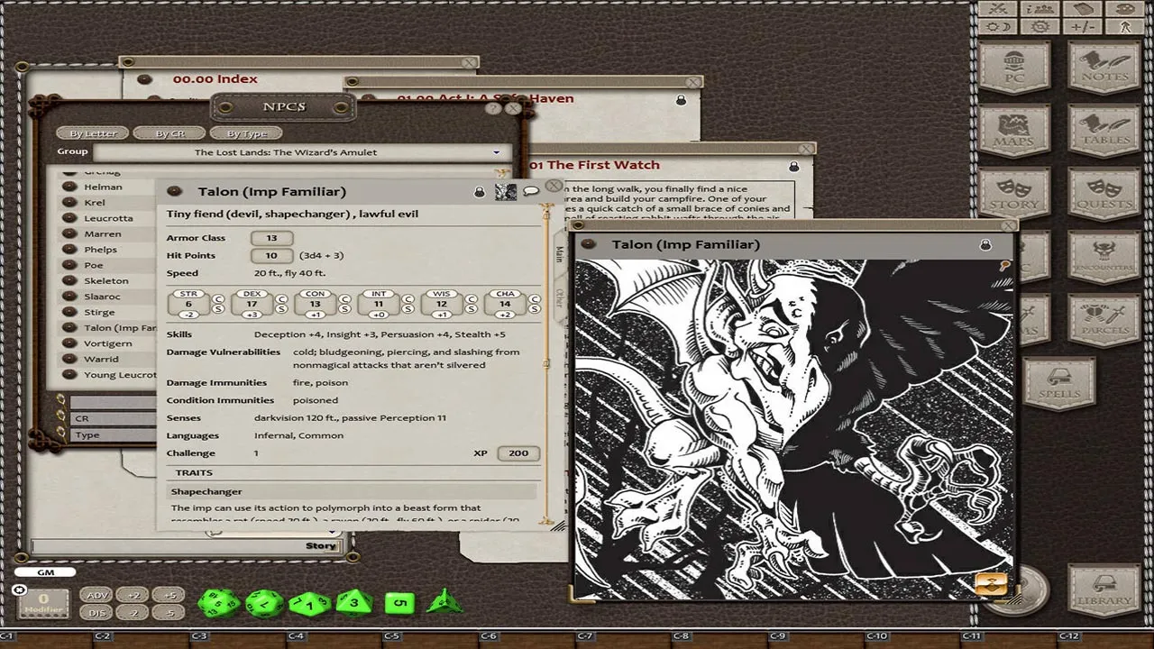 Fantasy Grounds - The Lost Lands: The Wizard's Amulet (5E) Screenshot 2