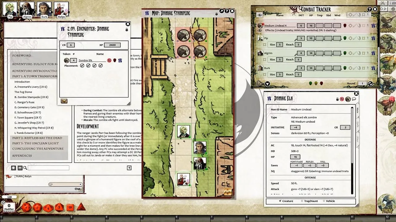 Fantasy Grounds - Pathfinder RPG - The Tyrant's Grasp AP 2: Eulogy for Roslar's Coffer (PFRPG) Screenshot 1
