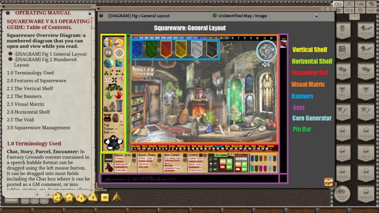 Fantasy Grounds - Squareware (5E) Screenshot 1
