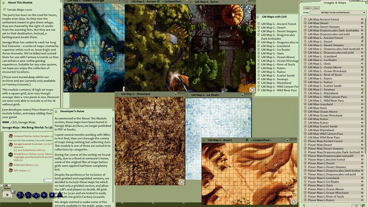 Fantasy Grounds - Map Pack Terrain and Battlemats (Map Pack) Screenshot 0