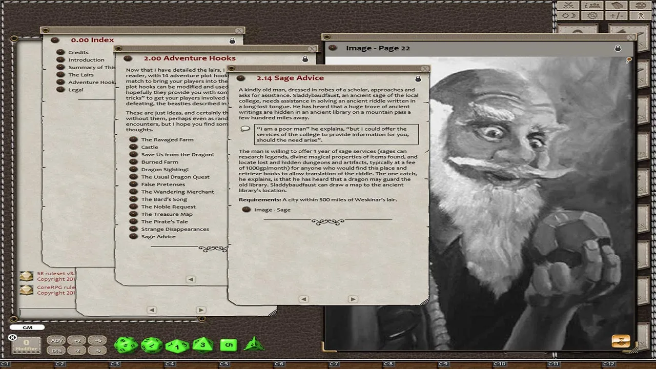 Fantasy Grounds - Chucks Dragons (5E) Screenshot 2