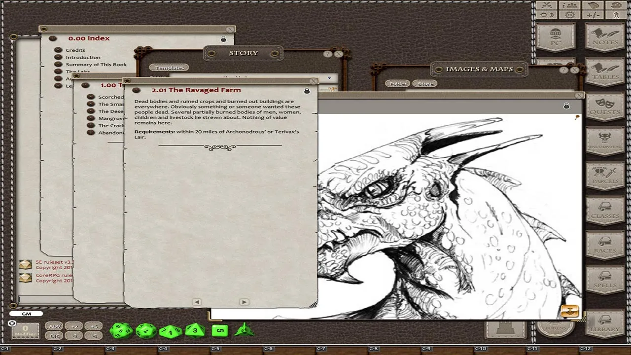 Fantasy Grounds - Chucks Dragons (5E) Screenshot 1