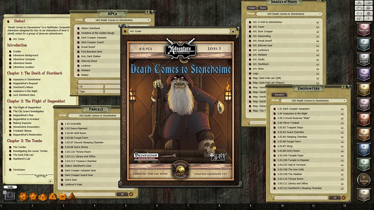 Fantasy Grounds - Death Comes to Stoneholme (PFRPG) Screenshot 0