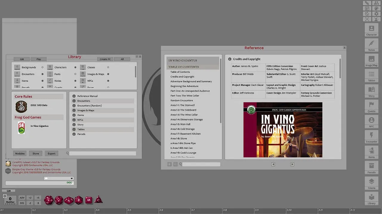 Fantasy Grounds - In Vino Gigantus (5E) Screenshot 1