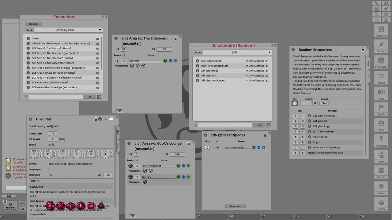 Fantasy Grounds - In Vino Gigantus (5E) Screenshot 4