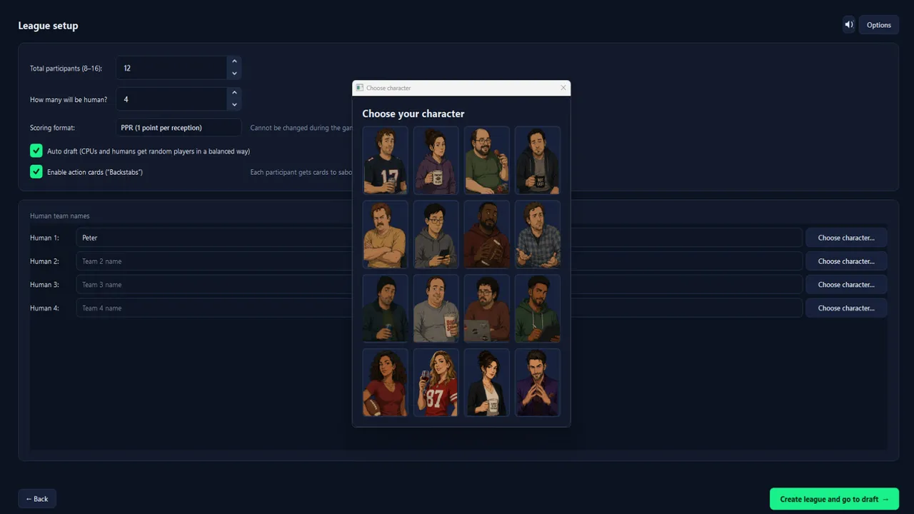 ReDraft: The Fantasy Football Simulator Screenshot 2