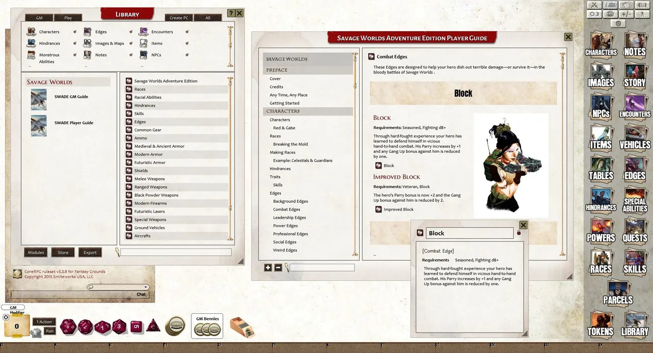 Fantasy Grounds - Savage Worlds Adventure Edition (SWADE) Screenshot 1
