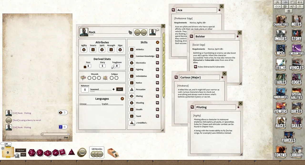 Fantasy Grounds - Savage Worlds Adventure Edition (SWADE) Screenshot 5