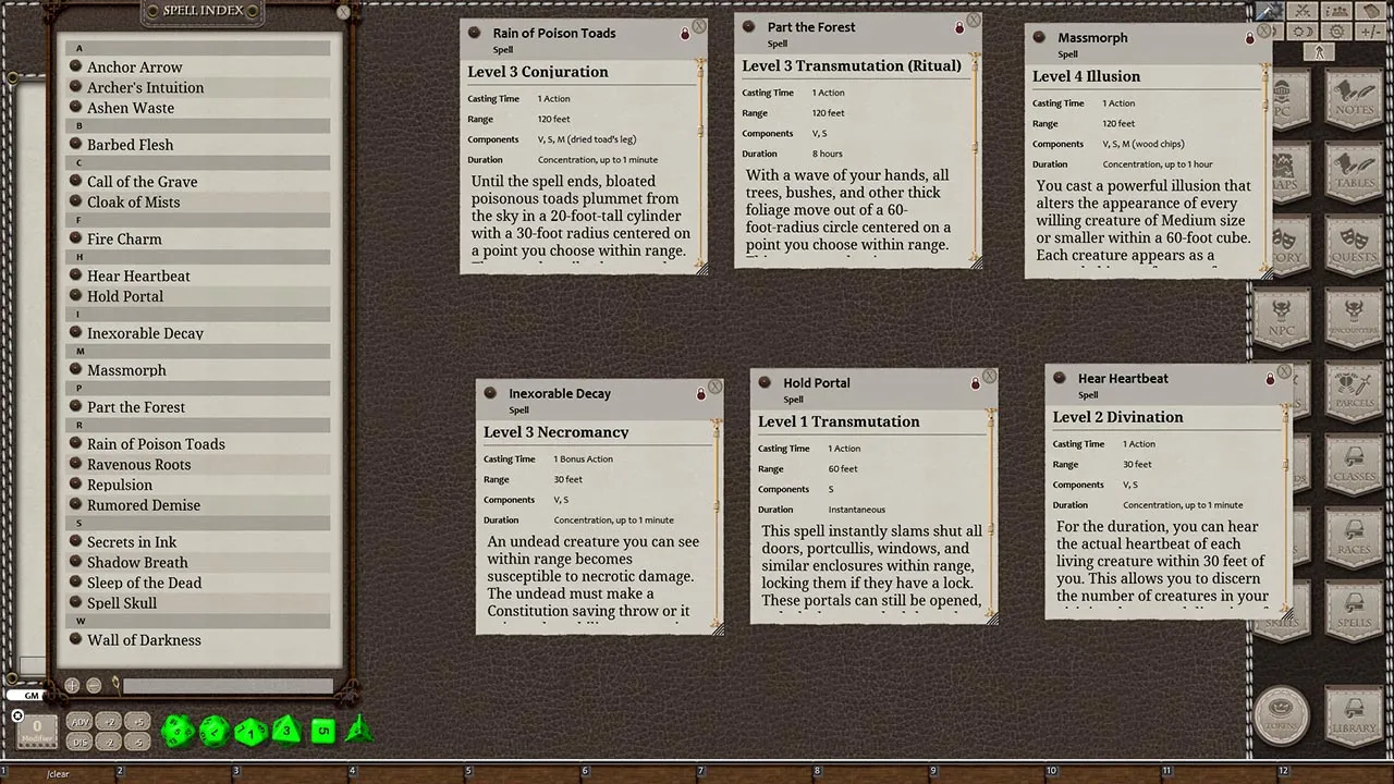 Fantasy Grounds - Libram of Lost Spells, Volume 2 (5E) Screenshot 3