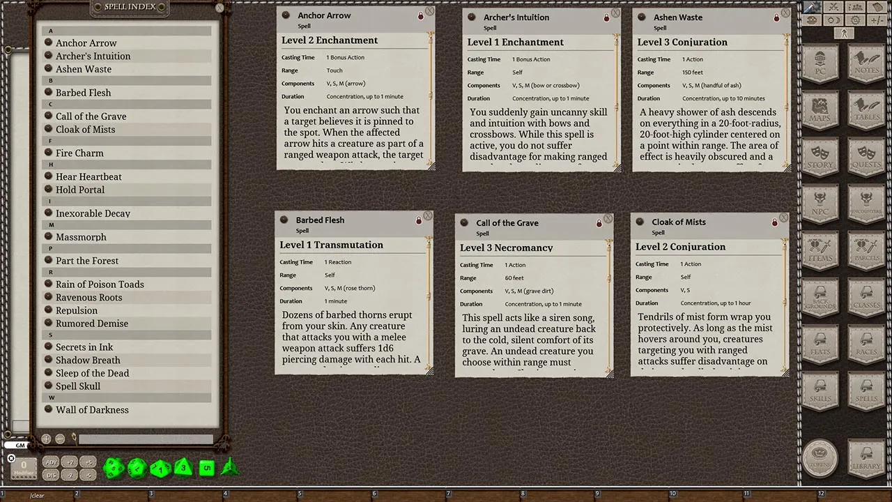 Fantasy Grounds - Libram of Lost Spells, Volume 2 (5E) Screenshot 2