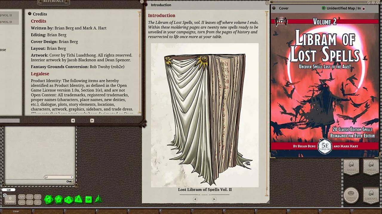 Fantasy Grounds - Libram of Lost Spells, Volume 2 (5E) Screenshot 0