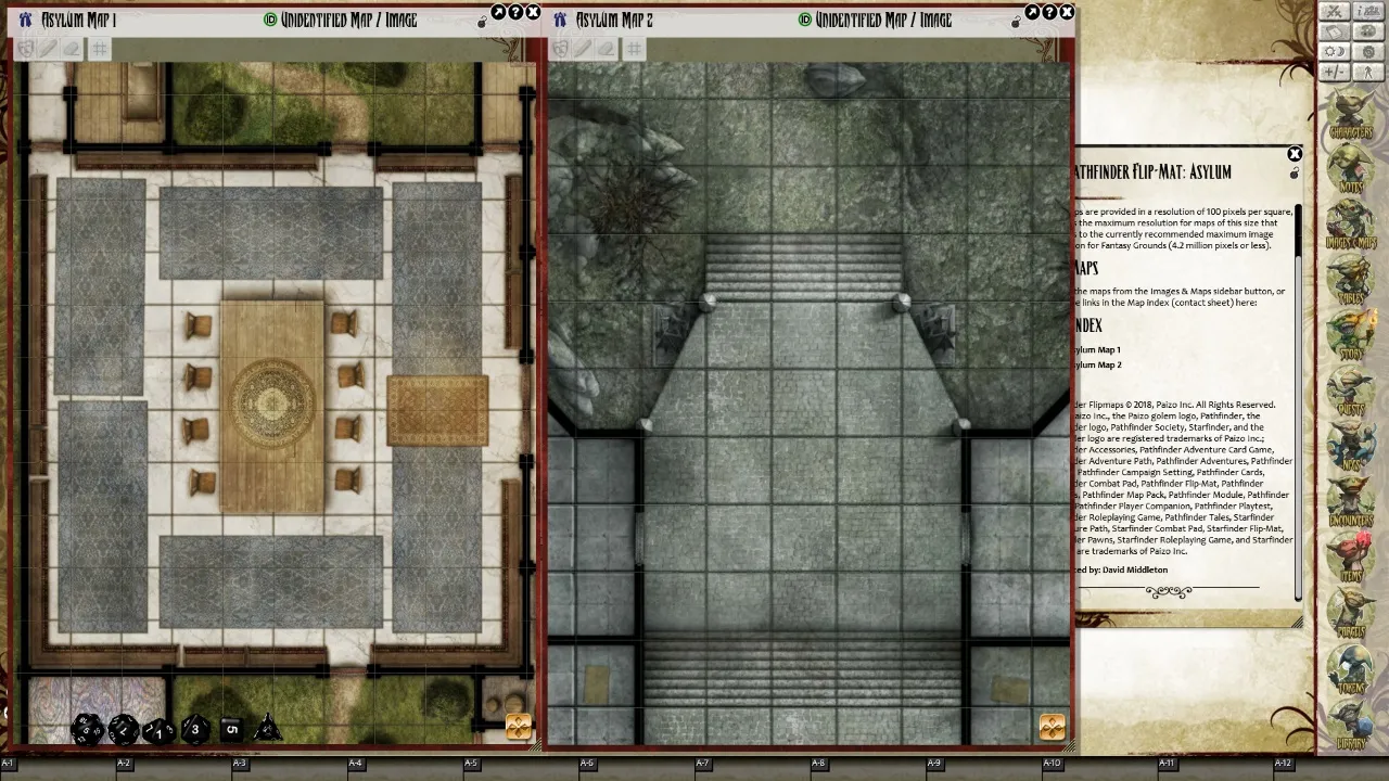 Fantasy Grounds - Pathfinder Flip-Mat: Asylum (Map Pack) Screenshot 4
