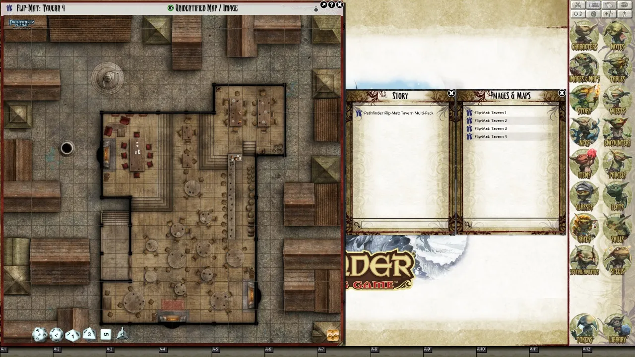 Fantasy Grounds - Pathfinder Flip-Mat: Tavern Multi-Pack (Map Pack) Screenshot 0