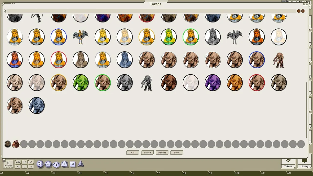 Fantasy Grounds - Creatures A-Z, Volume 8 (Token Pack) Screenshot 1