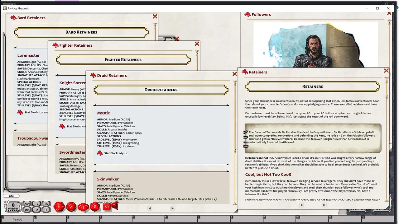 Fantasy Grounds - Strongholds & Followers (5E) Screenshot 6
