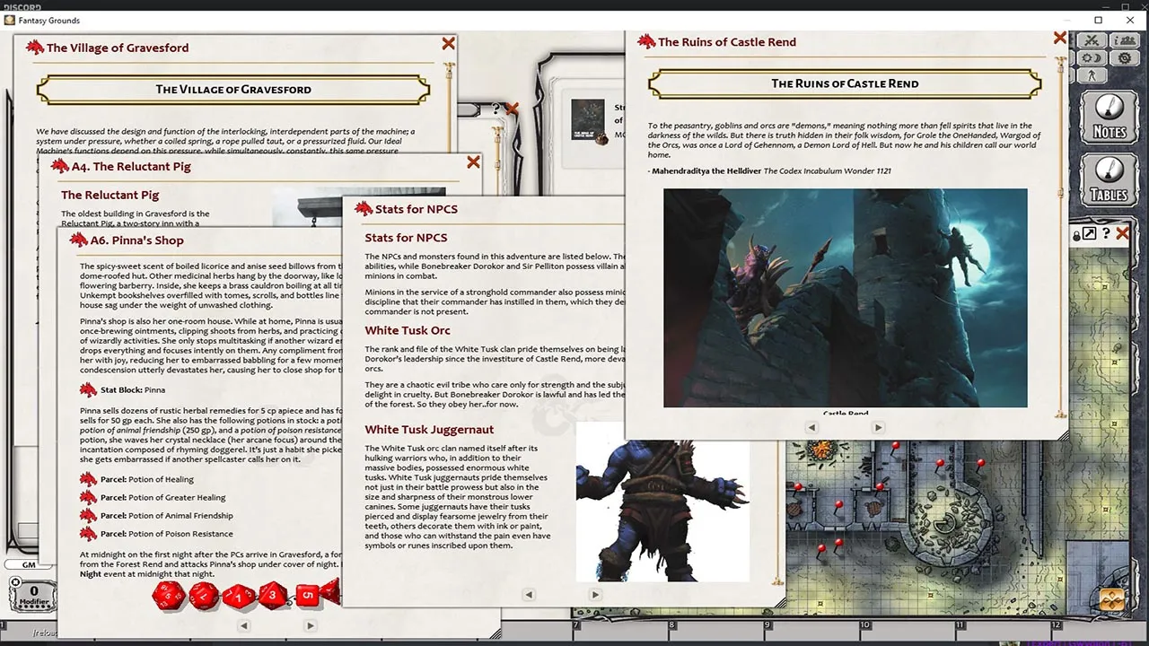 Fantasy Grounds - Strongholds & Followers (5E) Screenshot 4