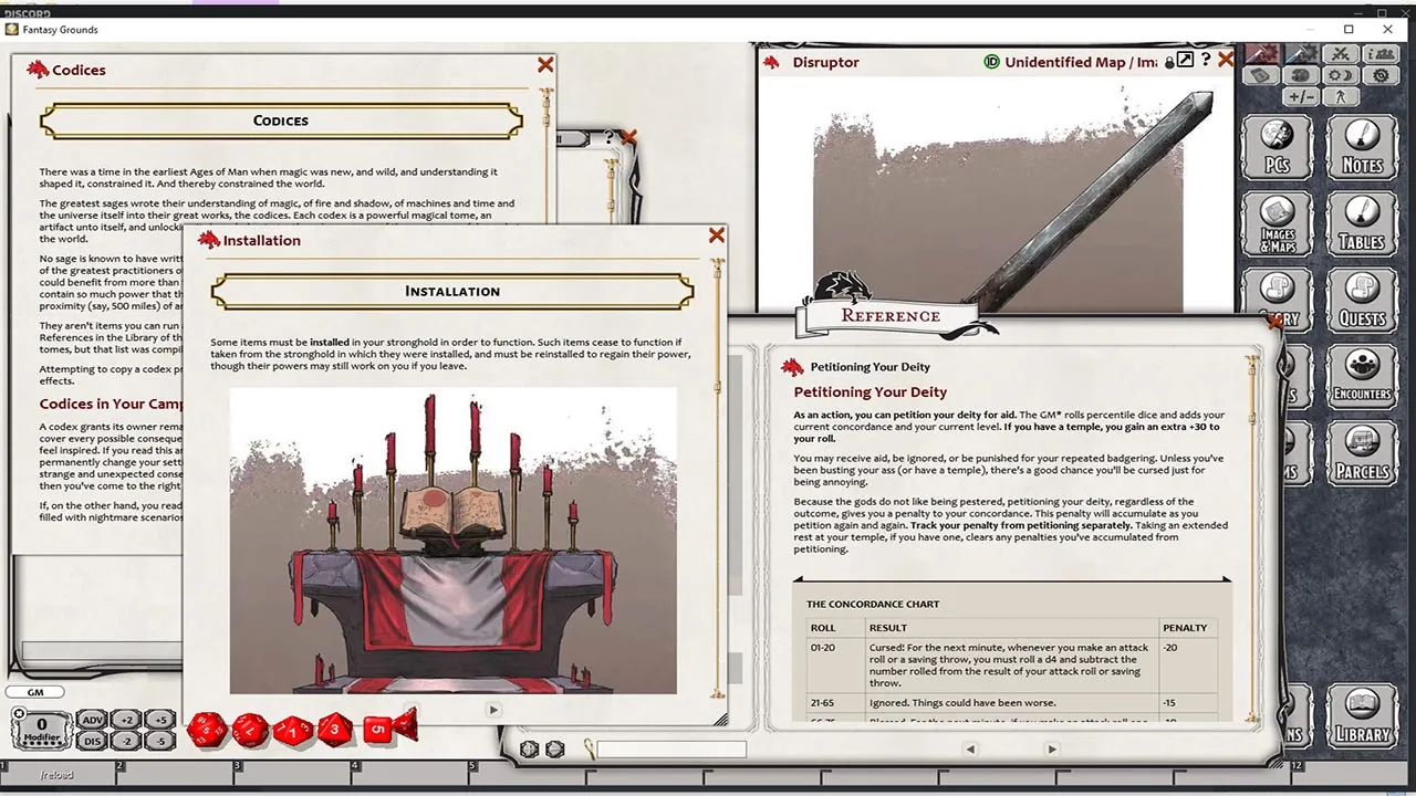 Fantasy Grounds - Strongholds & Followers (5E) Screenshot 1