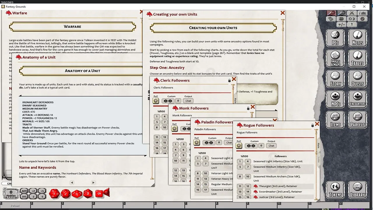 Fantasy Grounds - Strongholds & Followers (5E) Screenshot 0