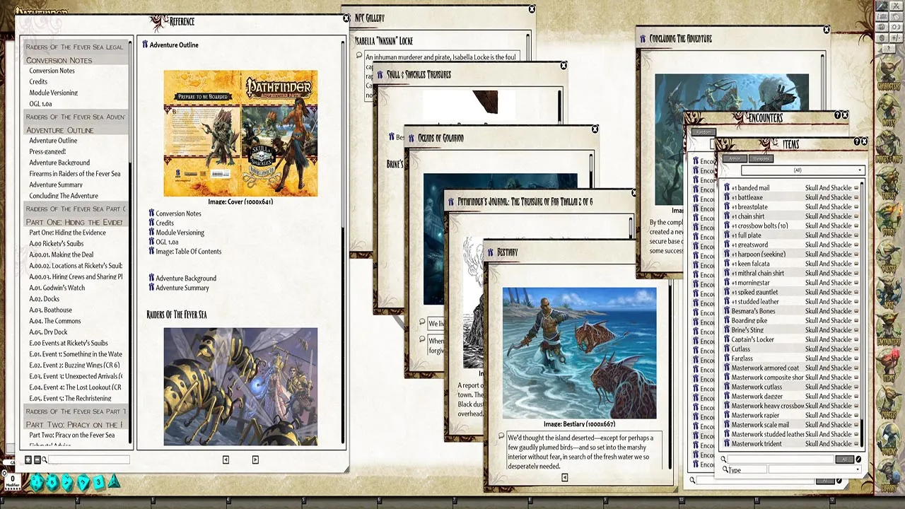 Fantasy Grounds - Pathfinder RPG - Skull & Shackles AP 2: Raiders of the Fever Sea (PFRPG) Screenshot 4