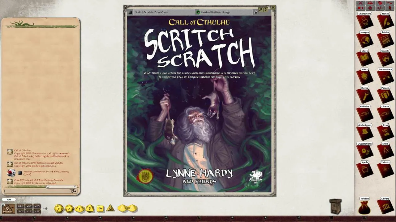 Fantasy Grounds - Call of Cthulhu Adventure Pack 1 (Call of Cthulhu 7E) Screenshot 0