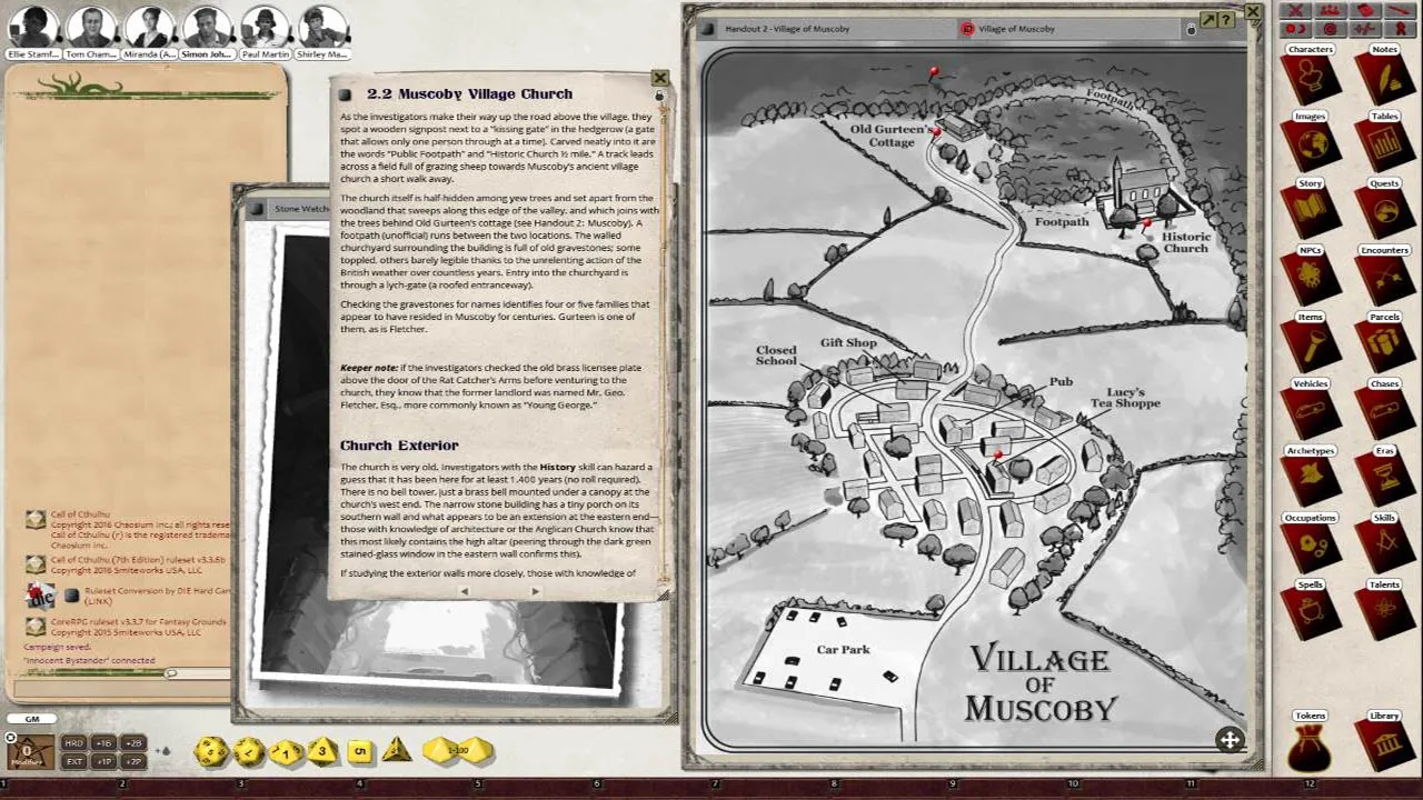 Fantasy Grounds - Call of Cthulhu Adventure Pack 1 (Call of Cthulhu 7E) Screenshot 3
