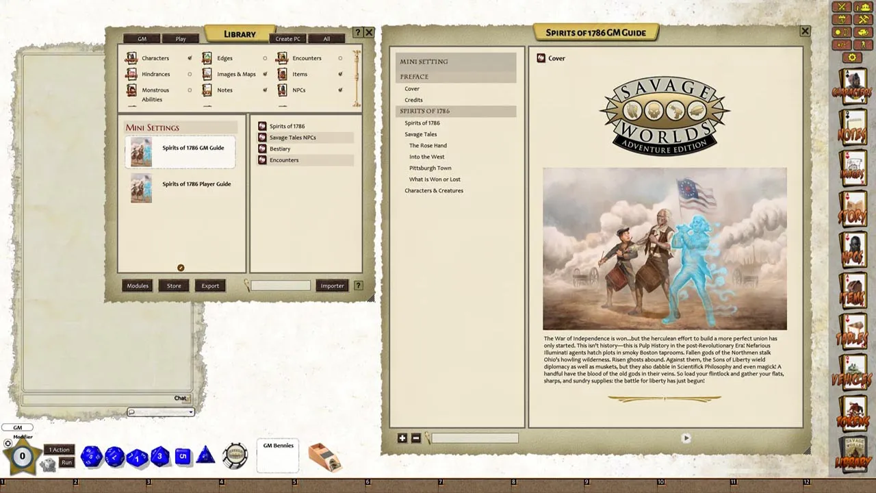Fantasy Grounds - Savage Worlds Adventure Edition: MiniSettings (SWADE) Screenshot 0