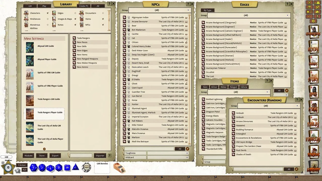 Fantasy Grounds - Savage Worlds Adventure Edition: MiniSettings (SWADE) Screenshot 4