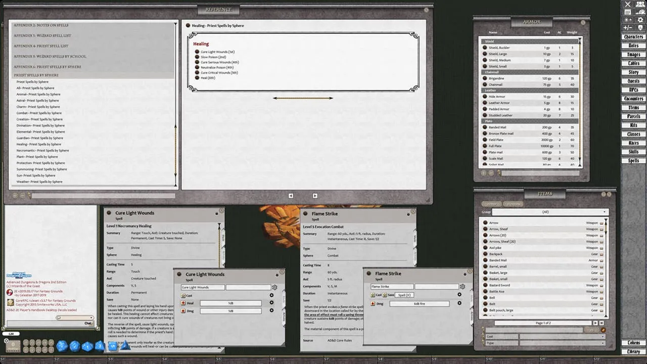 Fantasy Grounds - D&D Classics: Player's Handbook (2E) Screenshot 0