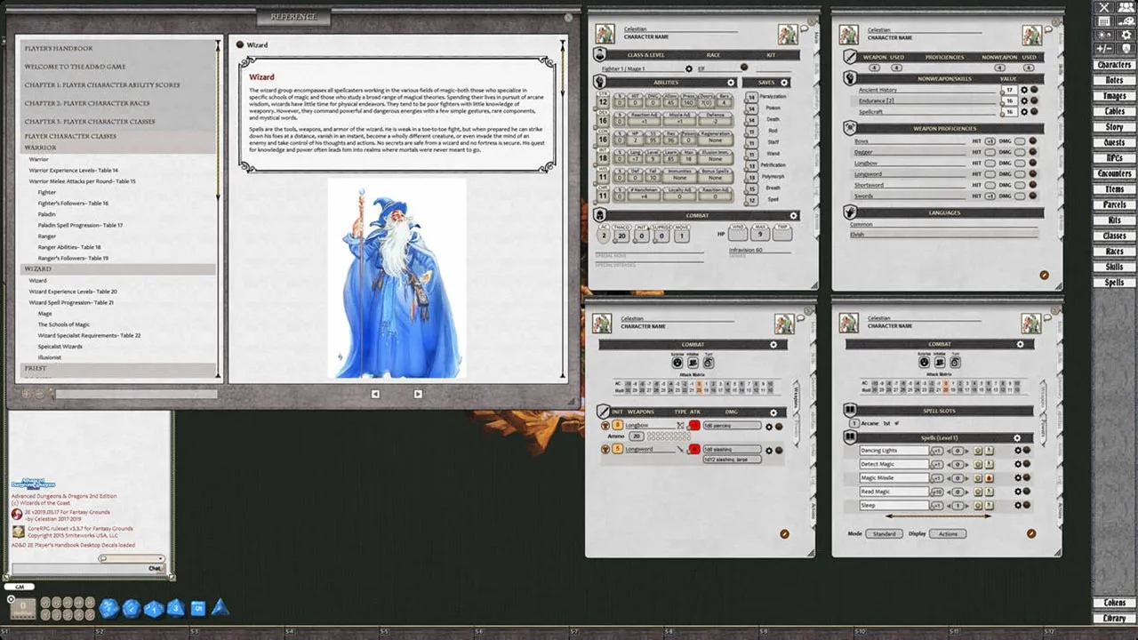 Fantasy Grounds - D&D Classics: Player's Handbook (2E) Screenshot 3