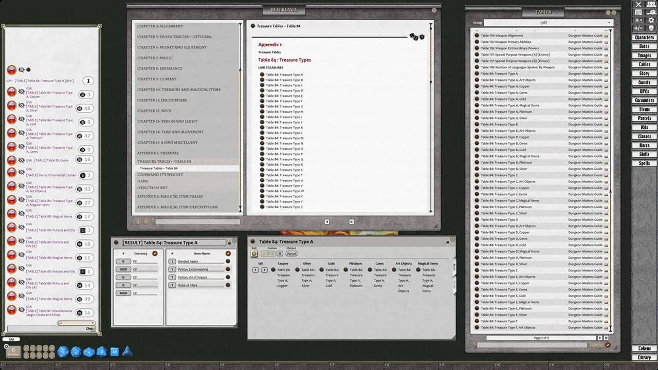 Fantasy Grounds - D&D Classics: Dungeon Master Guide (2E) Screenshot 1