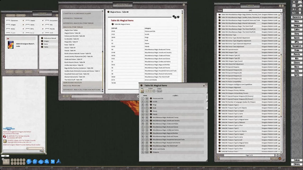 Fantasy Grounds - D&D Classics: Dungeon Master Guide (2E) Screenshot 3