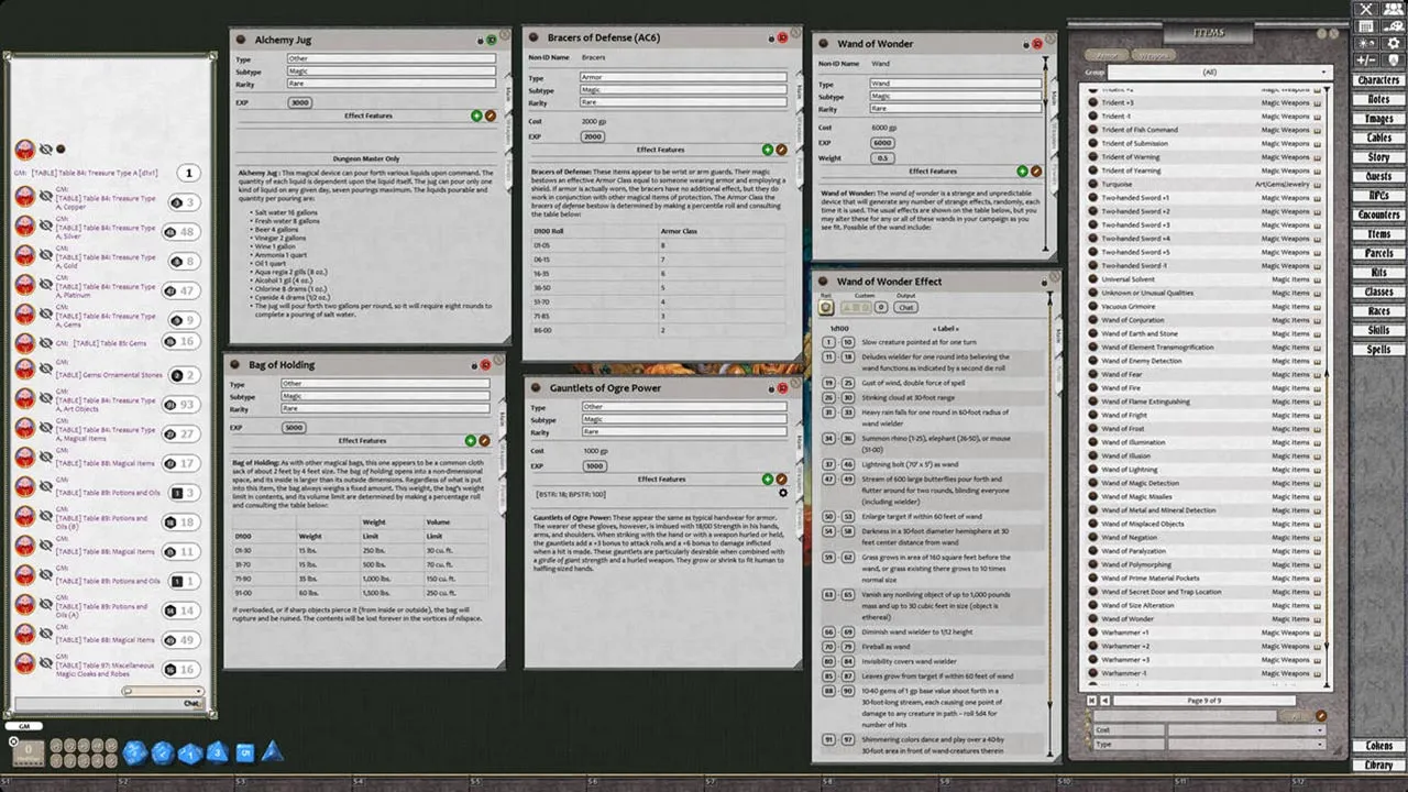 Fantasy Grounds - D&D Classics: Dungeon Master Guide (2E) Screenshot 0