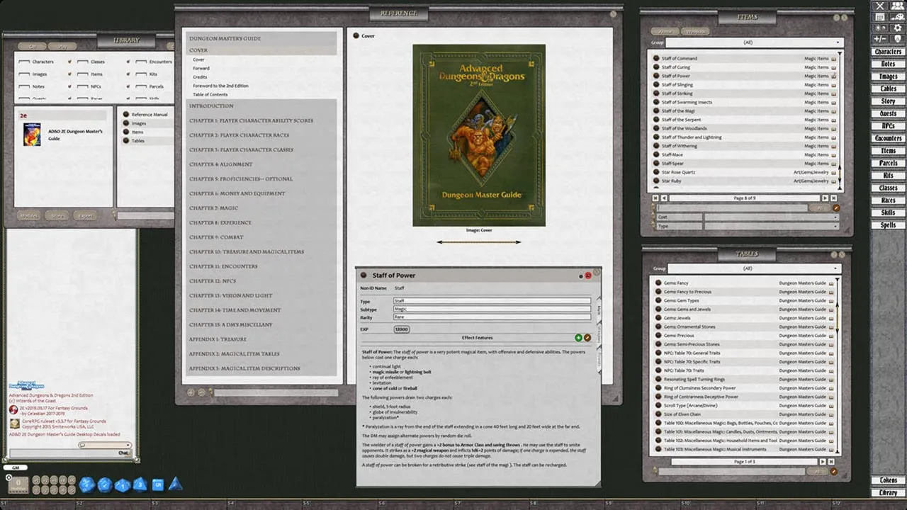 Fantasy Grounds - D&D Classics: Dungeon Master Guide (2E) Screenshot 4