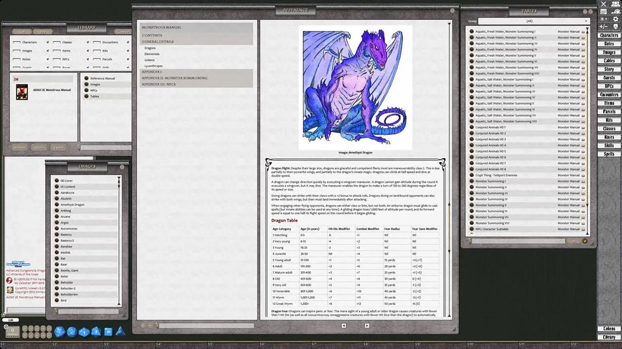 Fantasy Grounds - D&D Classics: Monstrous Manual (2E) Screenshot 1