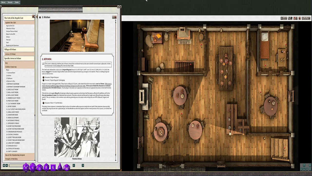 Fantasy Grounds - D&D Classics: N1 Against the Cult of the Reptile God (2E) Screenshot 7