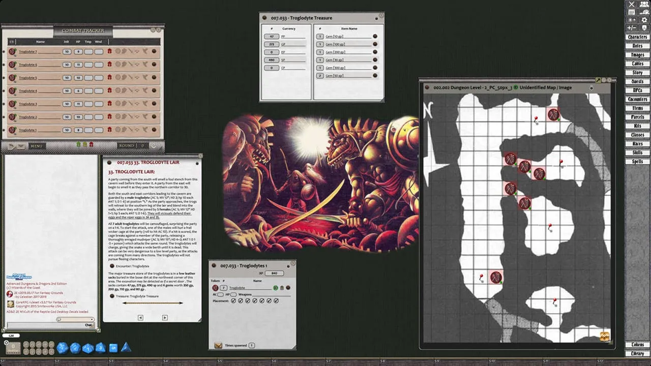 Fantasy Grounds - D&D Classics: N1 Against the Cult of the Reptile God (2E) Screenshot 1
