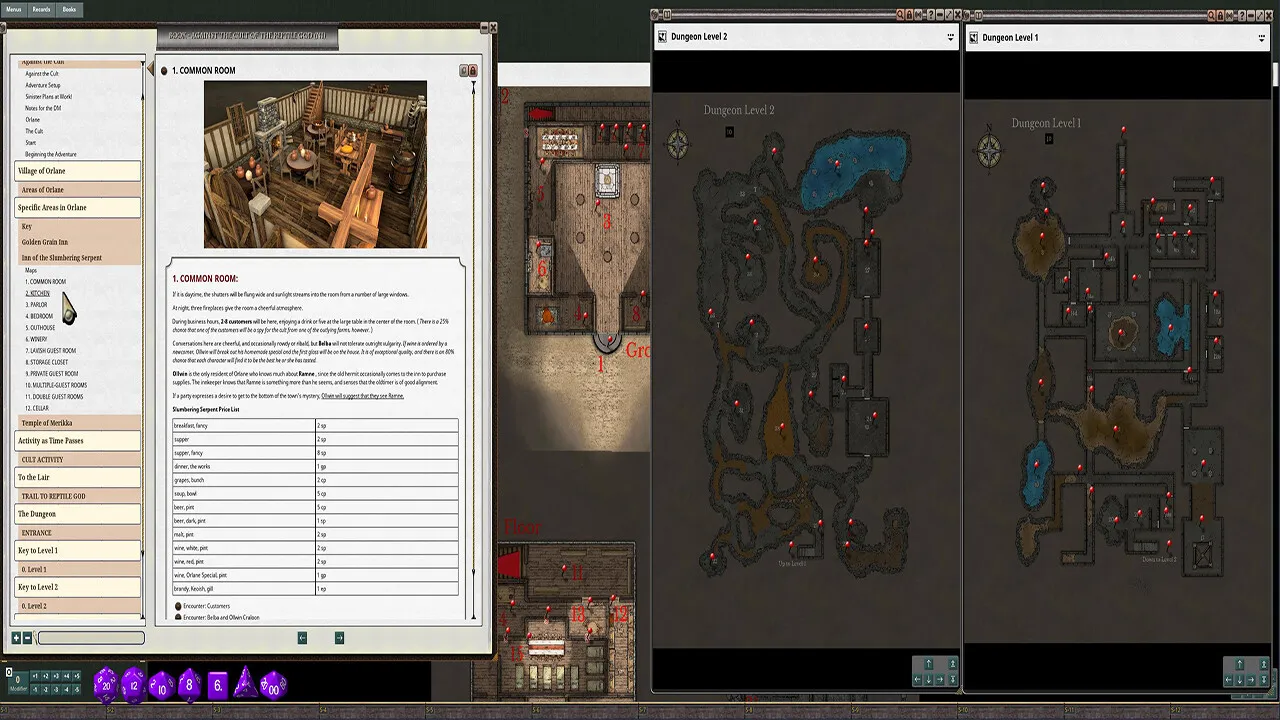 Fantasy Grounds - D&D Classics: N1 Against the Cult of the Reptile God (2E) Screenshot 5