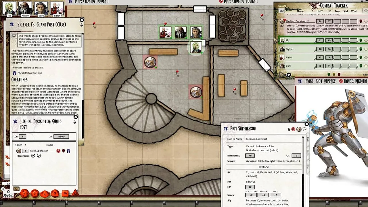 Fantasy Grounds - Pathfinder RPG - Iron Gods AP 3: The Choking Tower (PFRPG) Screenshot 2