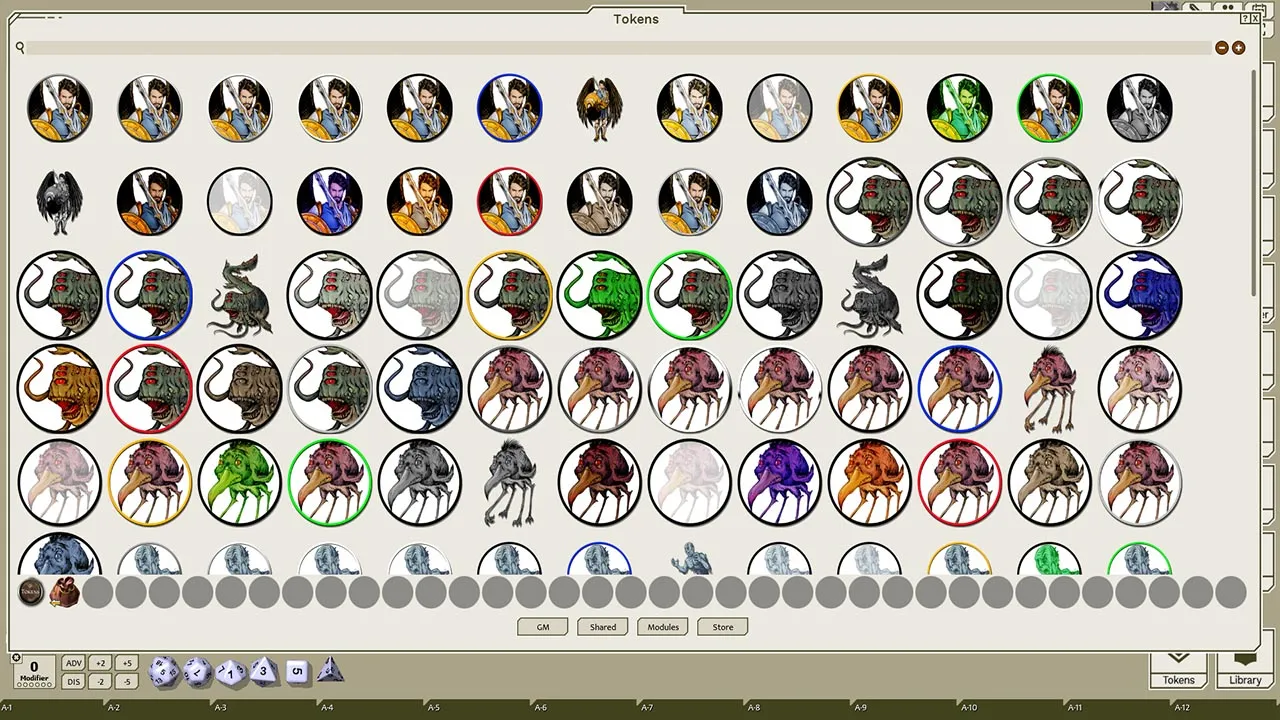 Fantasy Grounds - Creatures A-Z, Volume 9 (Token Pack) Screenshot 1