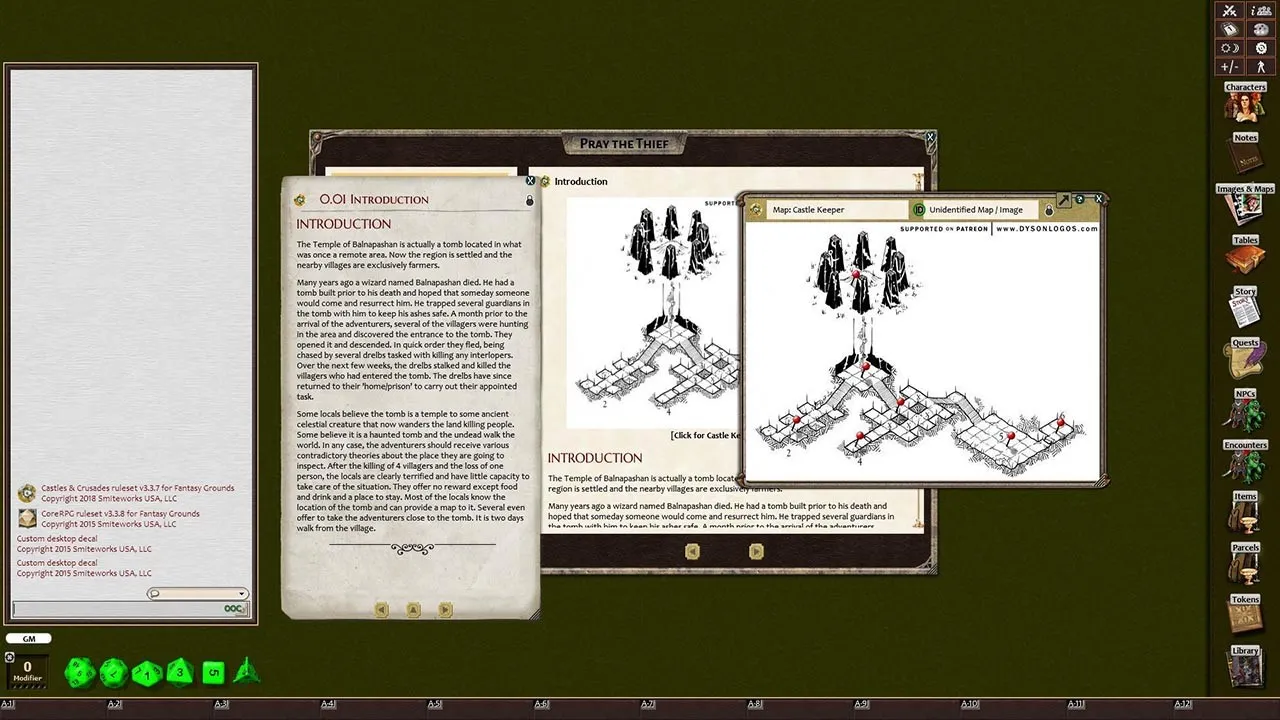 Fantasy Grounds - Castles & Crusades Adventure Pack Volume 1 (C&C) Screenshot 2