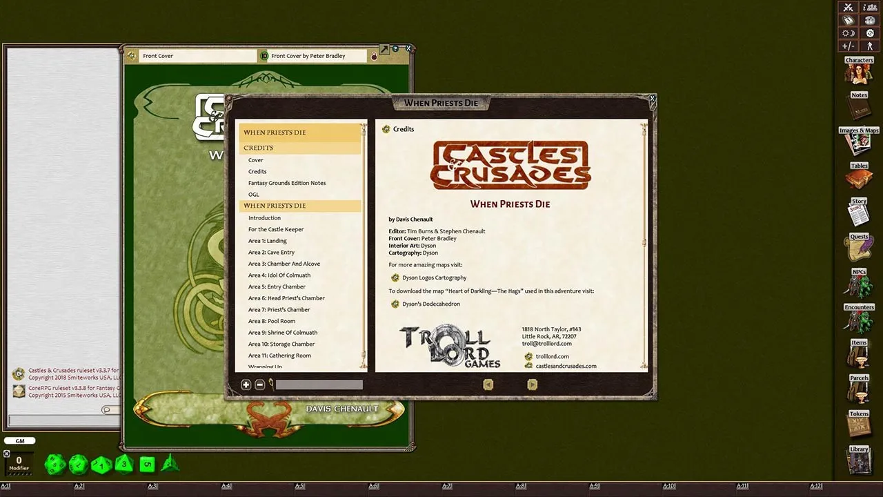 Fantasy Grounds - Castles & Crusades Adventure Pack Volume 1 (C&C) Screenshot 16
