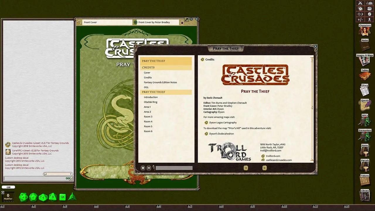 Fantasy Grounds - Castles & Crusades Adventure Pack Volume 1 (C&C) Screenshot 1