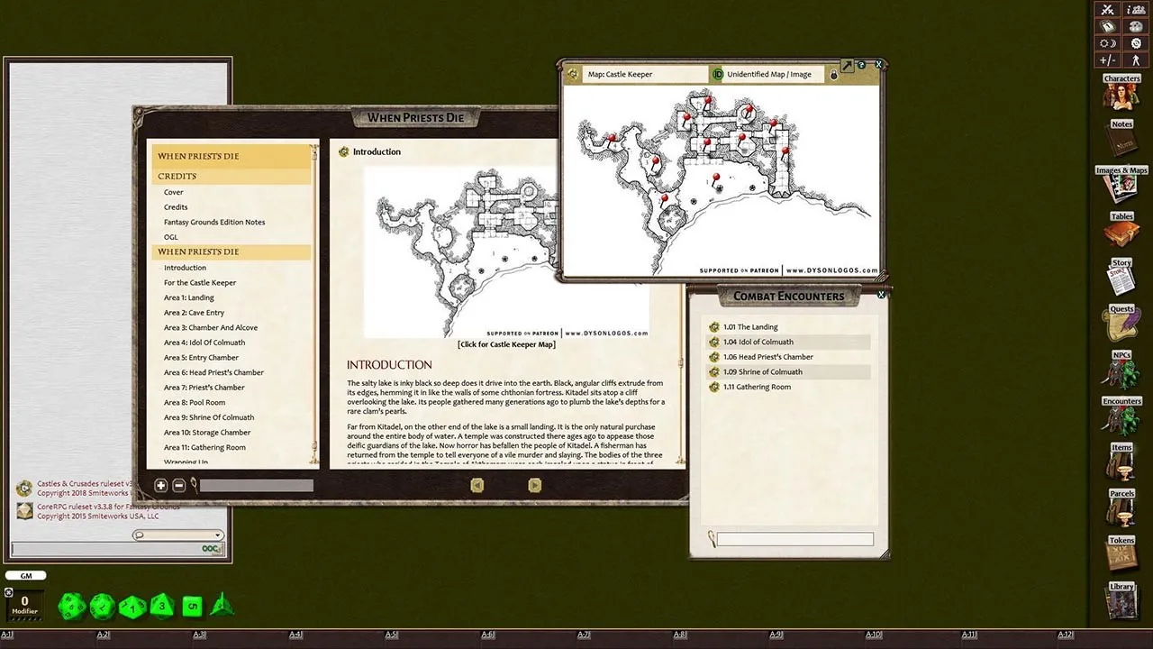 Fantasy Grounds - Castles & Crusades Adventure Pack Volume 1 (C&C) Screenshot 17