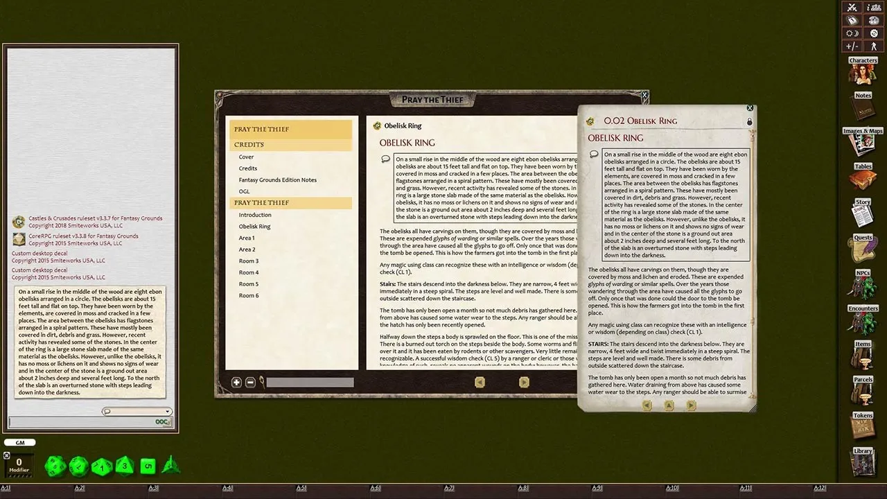 Fantasy Grounds - Castles & Crusades Adventure Pack Volume 1 (C&C) Screenshot 3