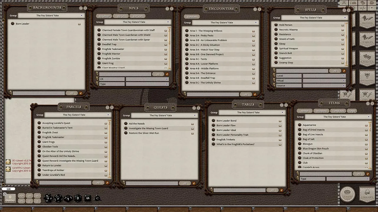 Fantasy Grounds - Fifth Edition Fantasy #2 – The Fey Sisters' Fate (5E) Screenshot 3