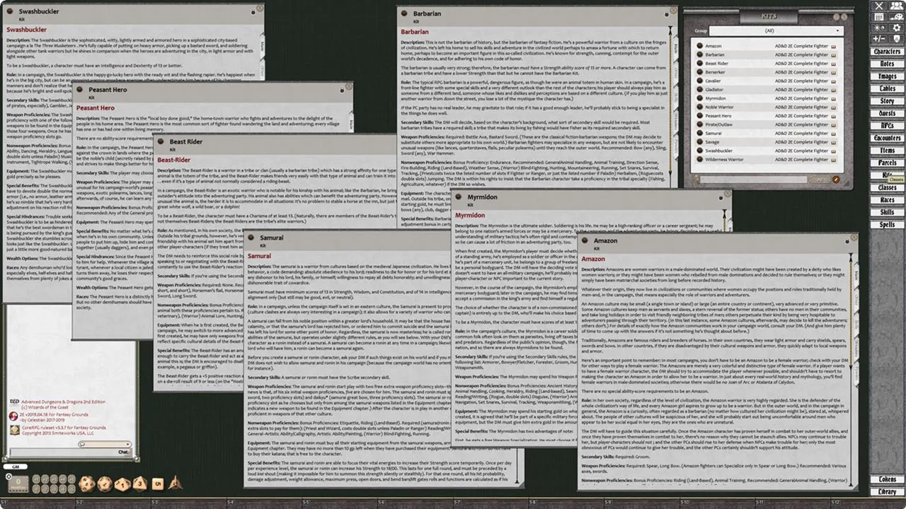 Fantasy Grounds - D&D Classics: Complete Fighter's Handbook Screenshot 3