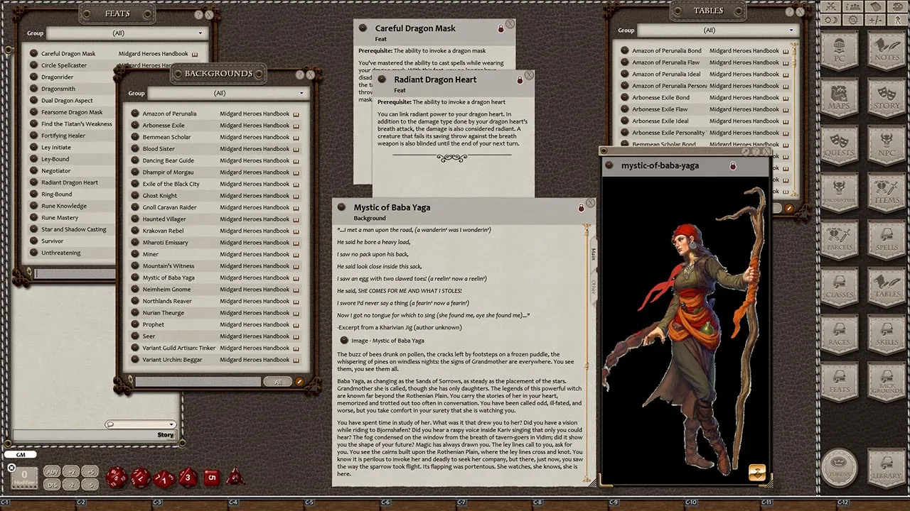 Fantasy Grounds - Midgard Heroes Handbook (5E) Screenshot 4