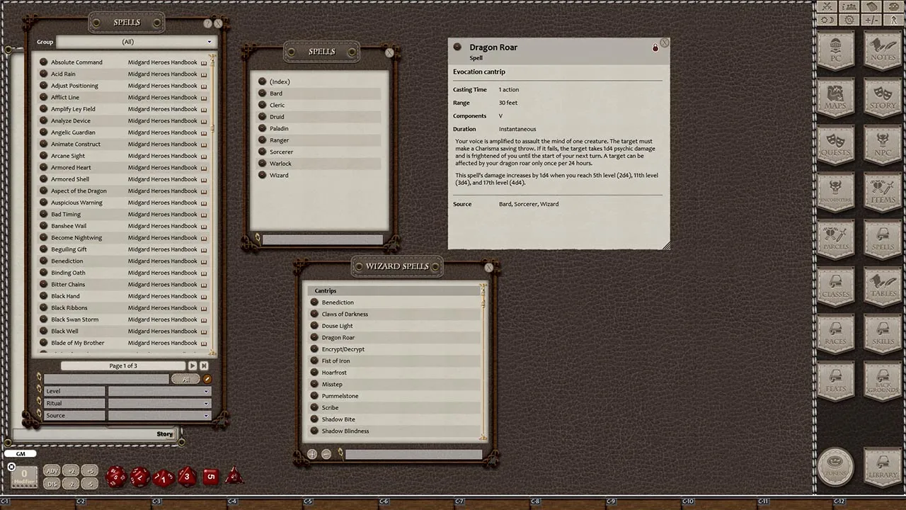 Fantasy Grounds - Midgard Heroes Handbook (5E) Screenshot 3